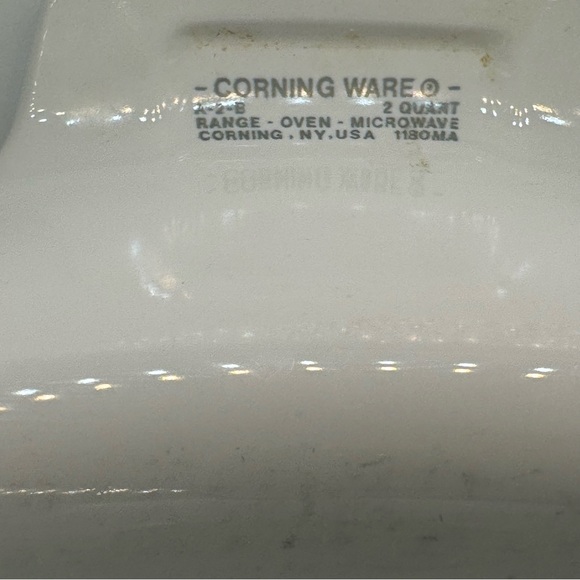 Corningware Wildflower 2 qt Floral White Baking Dish - Picture 6 of 7